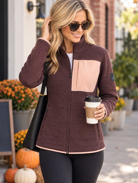 Ascend Jackets & Blazers - Ascend Women's Jacket in Brown and Pink size XS